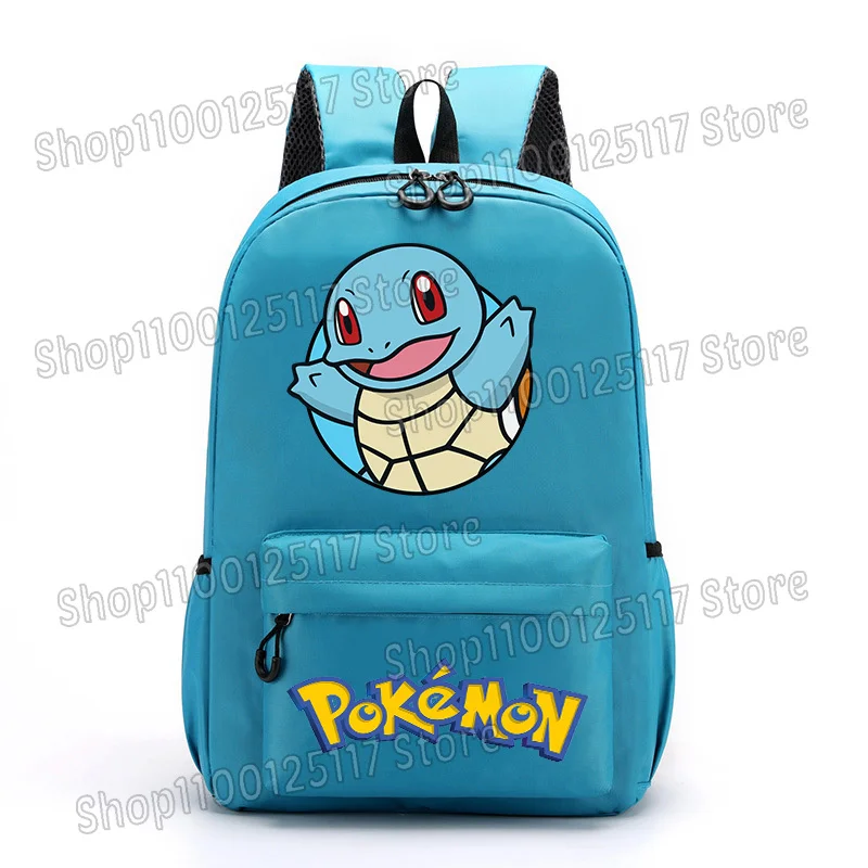 حقيبة ظهر بوكيمون بطباعة الرسوم المتحركة حقيبة مدرسية مستلزمات الطلاب حقيبة كتب ذات سعة كبيرة حقيبة ظهر ملونة لطيفة محمولة هدية للأولاد والبنات #2