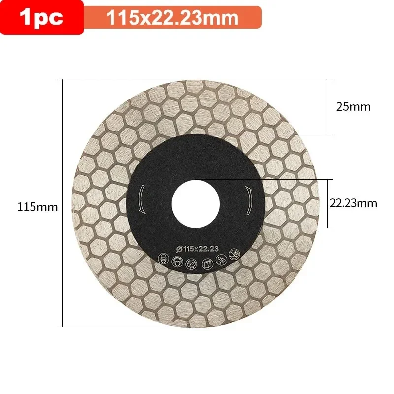 115/125 مللي متر الماس بلاط المنشار شفرة قطع قرص الطحن عجلة للخزف سيراميك شفرة المنشار تصنيع أدوات كهربائية