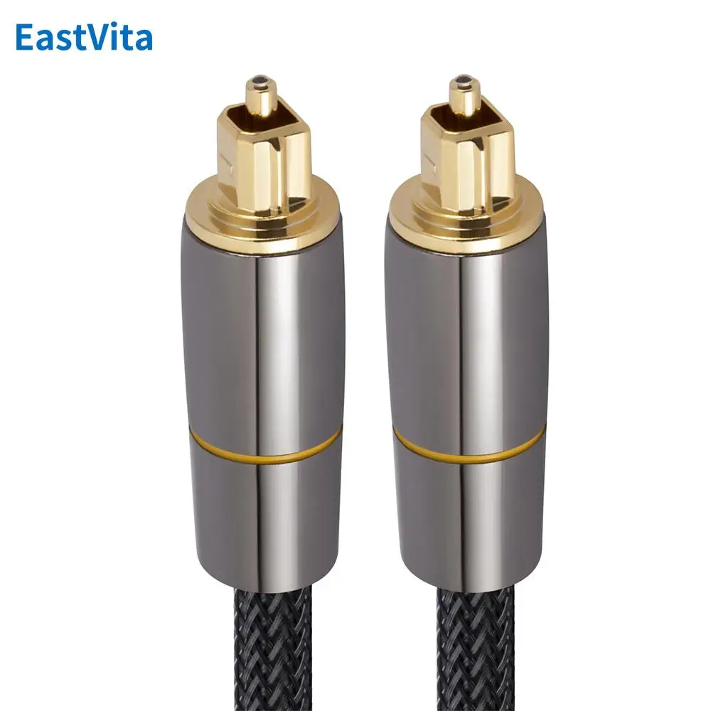 

Аудио Кабель Toslink OD6.0, позолоченный штекер, цифровой оптоволоконный кабель для домашнего кинотеатра, звуковая панель для телевизора, более 1-5 м