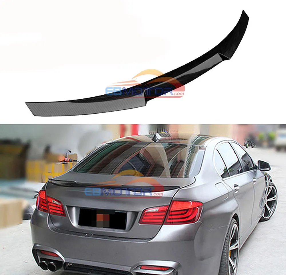 

M4 style Carbon fiber rear trunk Spoiler wing Lip For BMW F10 5 series 520i 525i 528i 535i 550i 2010-2017 B476