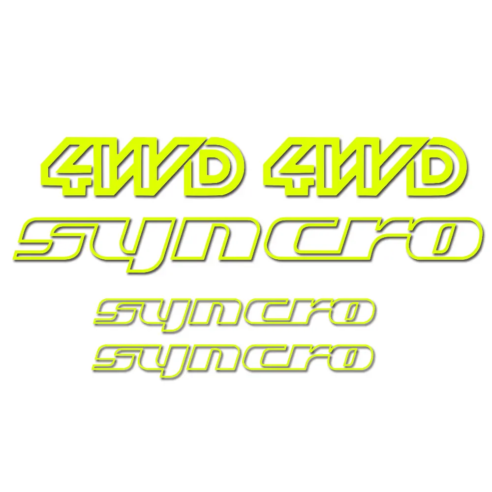 For 4WD SYNCRO Decal Sticker set  ﻿