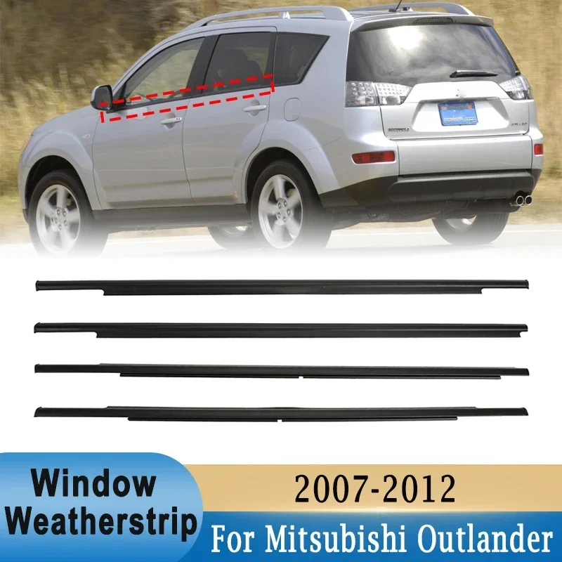 

Резиновая уплотнительная лента для наружных окон Mitsubishi Outlander 2007-2012, 4 шт.