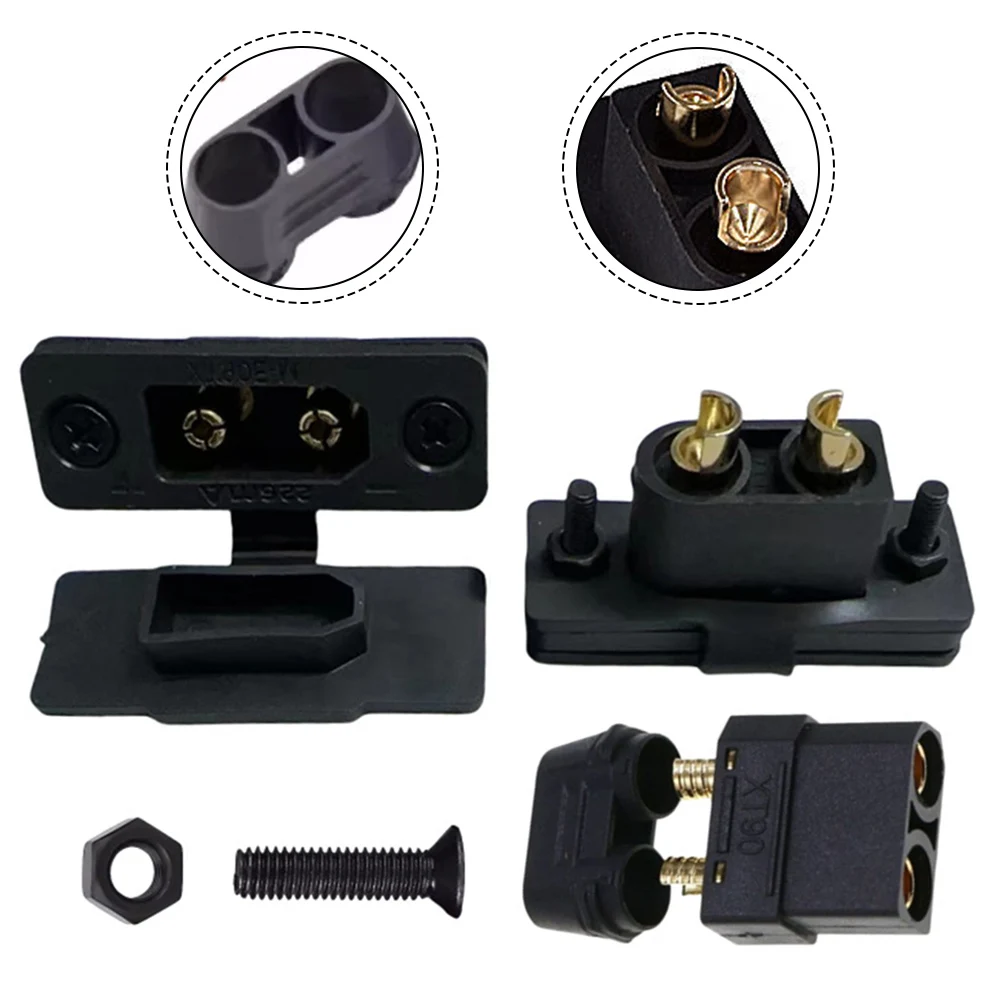 XT90H F & XT90E M Set Premium vergulde mannelijke connectoren voor 90A continue stroom Perfect voor RC-toepassingen met hoge vraag