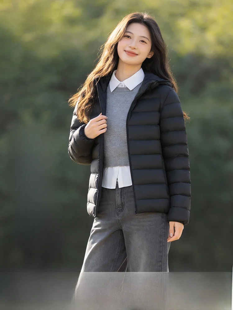 

Lightweight Short Women's down Jacket Spring New Style SNOW FLYING Fashionable Warm Casual Commute Windproof Water-Resistant