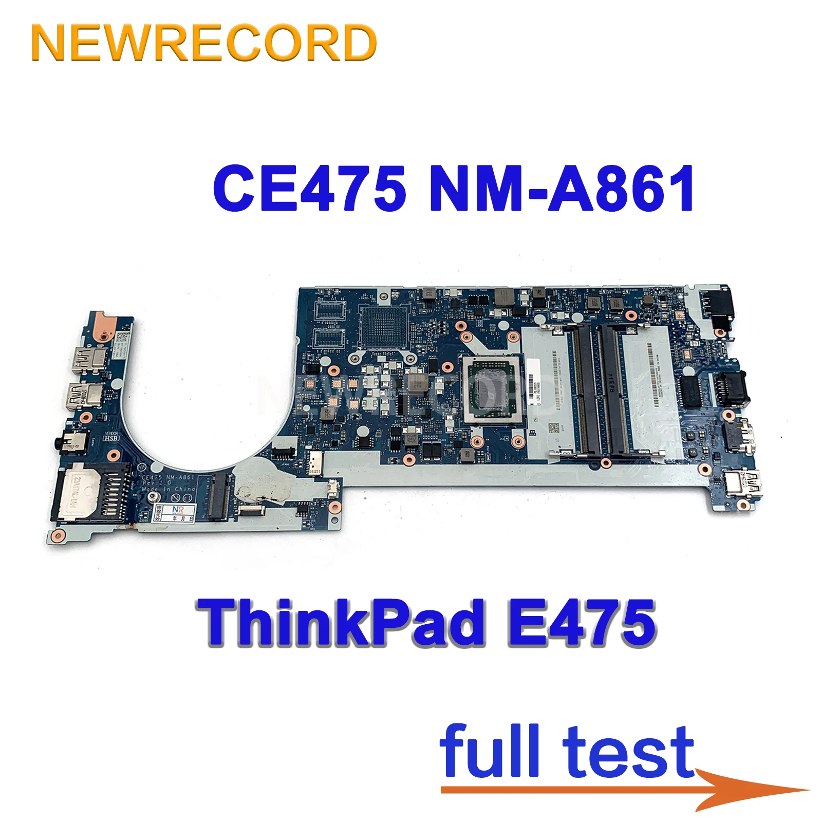 

CE475 NM-A861 For Lenovo ThinkPad E475 notebook motherboard CPU A6-9500B A10-9600P R5 M430 2G 100% test work