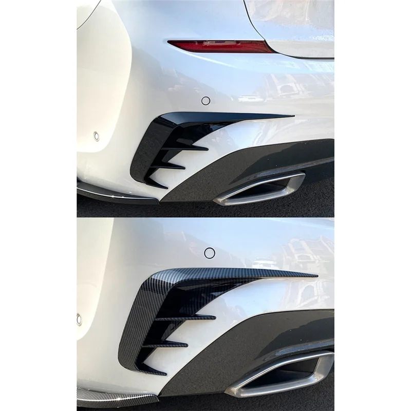 

HOT-Car Rear Bumper Splitter Canard Spoiler For BMW 3 Series G20 G28 318I 320I 330I 2019-2022,Car Rear Bumper Splitter Canard Sp