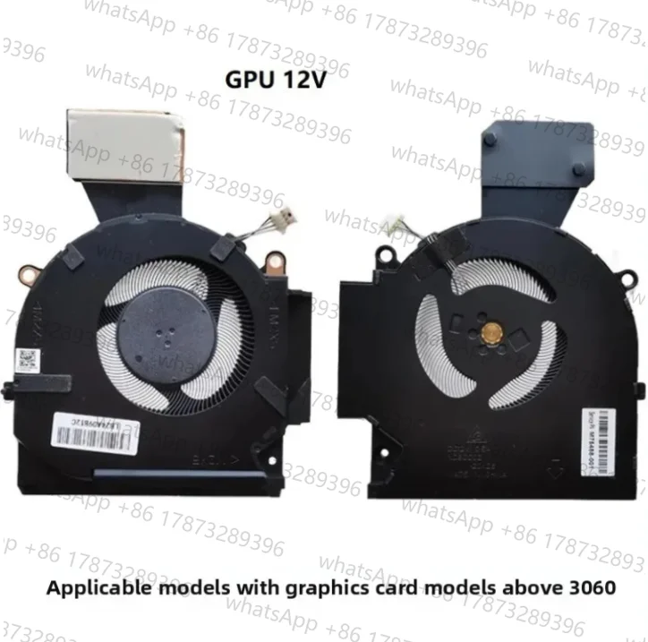 Original NEW CPU GPU Fan 12V for HP OMEN 16-B 16-C TPN-Q265 TPN-Q267 Laptop Cooling Fan M75487-001 M75488-001