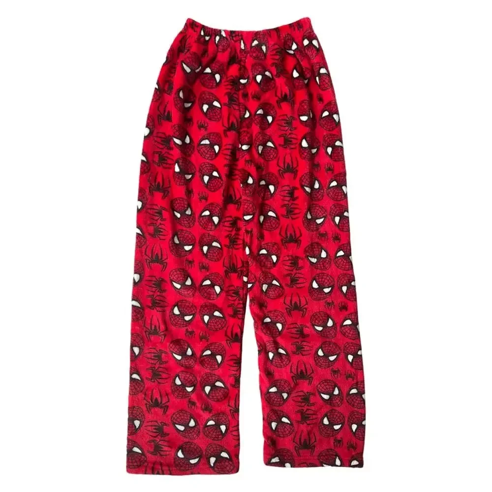 Y2K Hello Kitty SpiderMan pantalons de couchage Anime pyjama pantalon flanelle pantalons décontractés dessin animé confortable vêtements de détente pantalon Couple cadeau