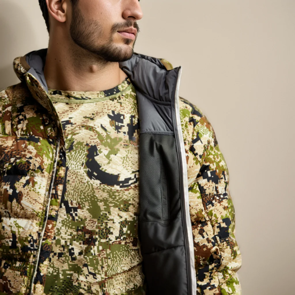 Men's Kelvin Light Down Jacket Winter Camouflage Fishing Hunting Suit 13 Sb06fa8494c734fec8934c3c1f3772d44N