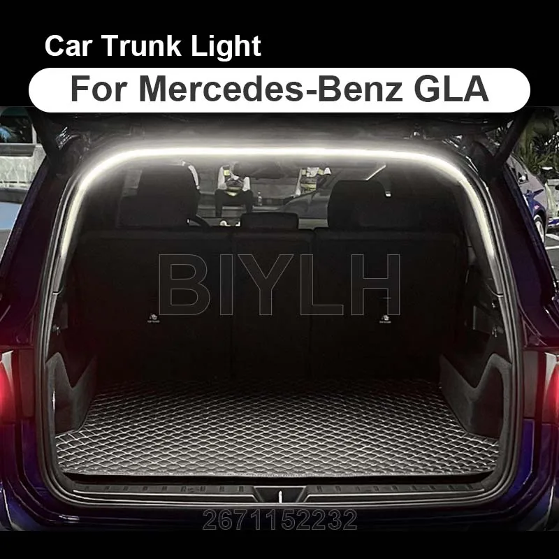 For Mercedes-Benz GLA Car LED Trunk Light Atmosphere Light Customized Tail Box Brightening Light Auto Interior Accessories