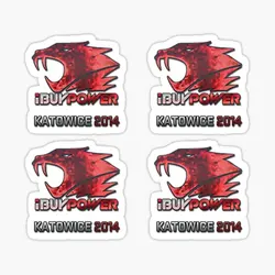 Ibuypower Holo 4 Pack  5PCS Stickers for Room Home Bumper Funny Window Decor  Print Laptop Stickers Living Room Car Cartoon Wall