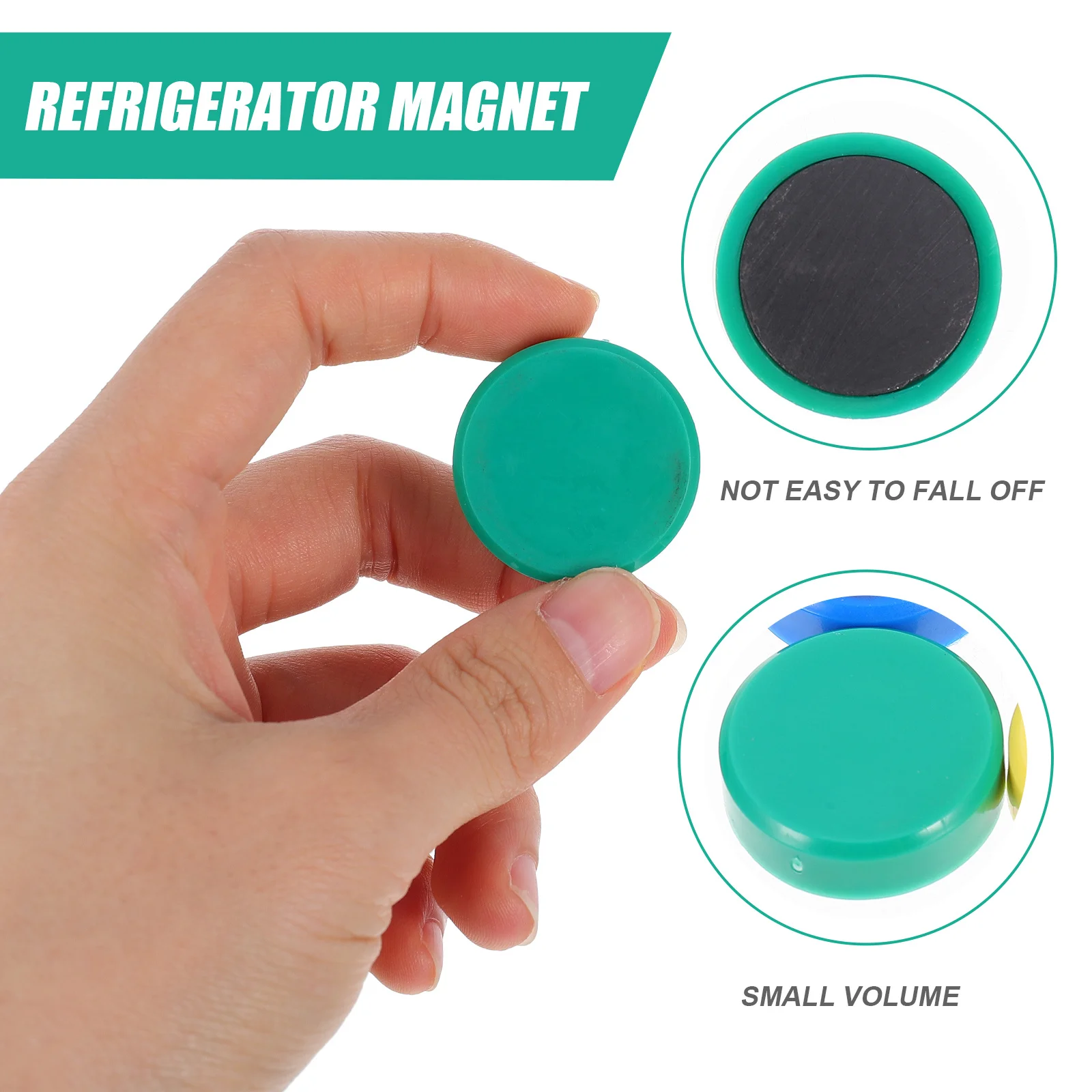 

40pcs Round Fridge Refrigerator Magnets Strong Adhesive Cute Decorative Kitchen Home Office Whiteboard Colorful magnets