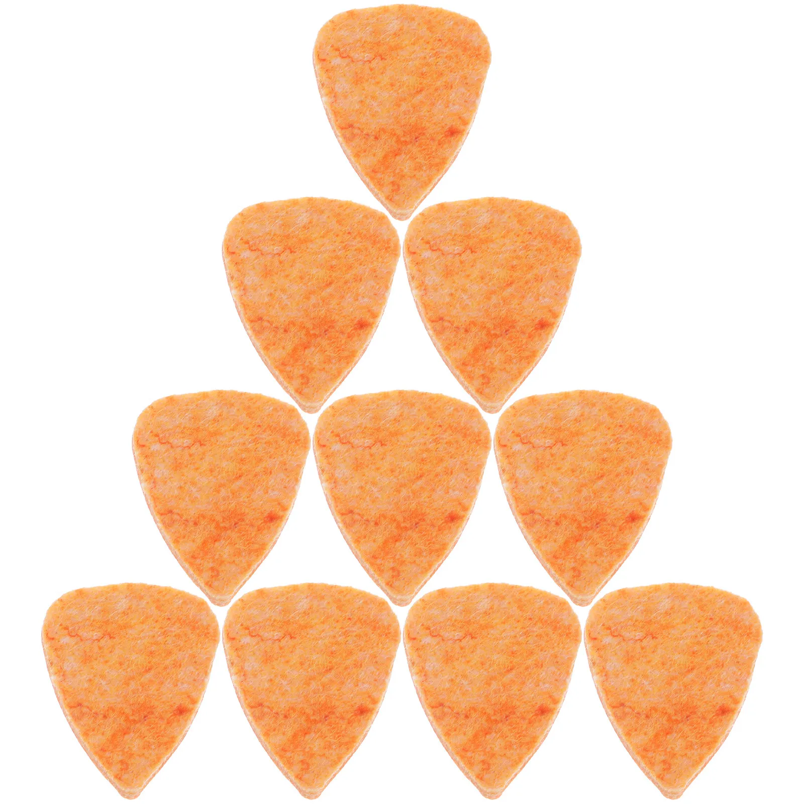10Pcs Wool Felt Ukulele Picks Premium High-Density Felt Plectrums for Mellow Authentic Sound Non-Slip Comfortable Strumming