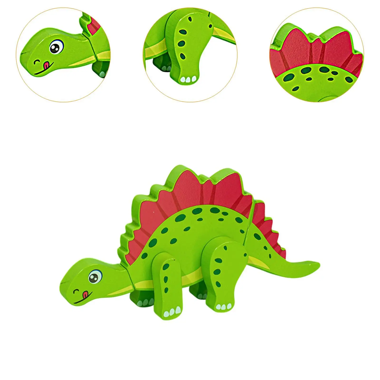 Jeu de puzzle dinosaure en bois pour garçons et filles de 1 à 5 ans, cadeaux d'anniversaire
