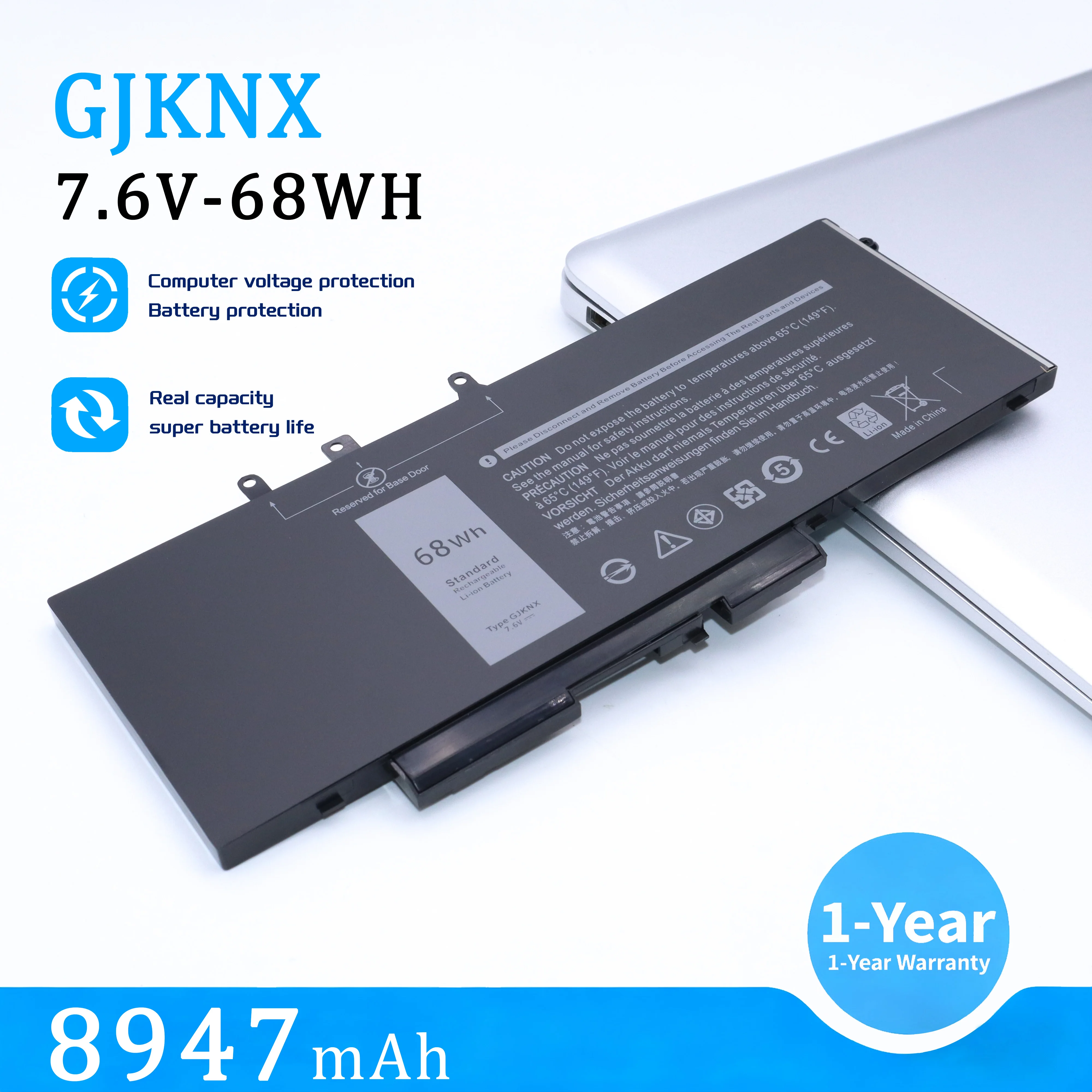 Batería GJKNX 68WH para Dell Latitude E5480 5580 5490 5590 para DELL Precision M3520 M3530 Serie GD1JP