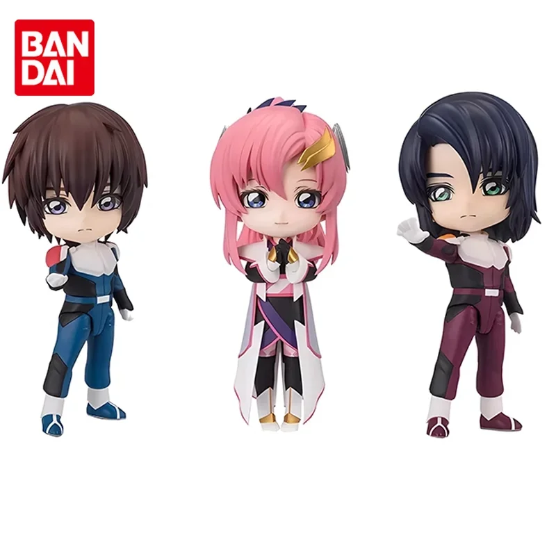 

Bandai Original Figuarts Mini MOBILE SUIT GUNDAM SEED Lacus Clyne Kira Yamato Anime Action Figure Toys for Boys Girls Kids Gifts