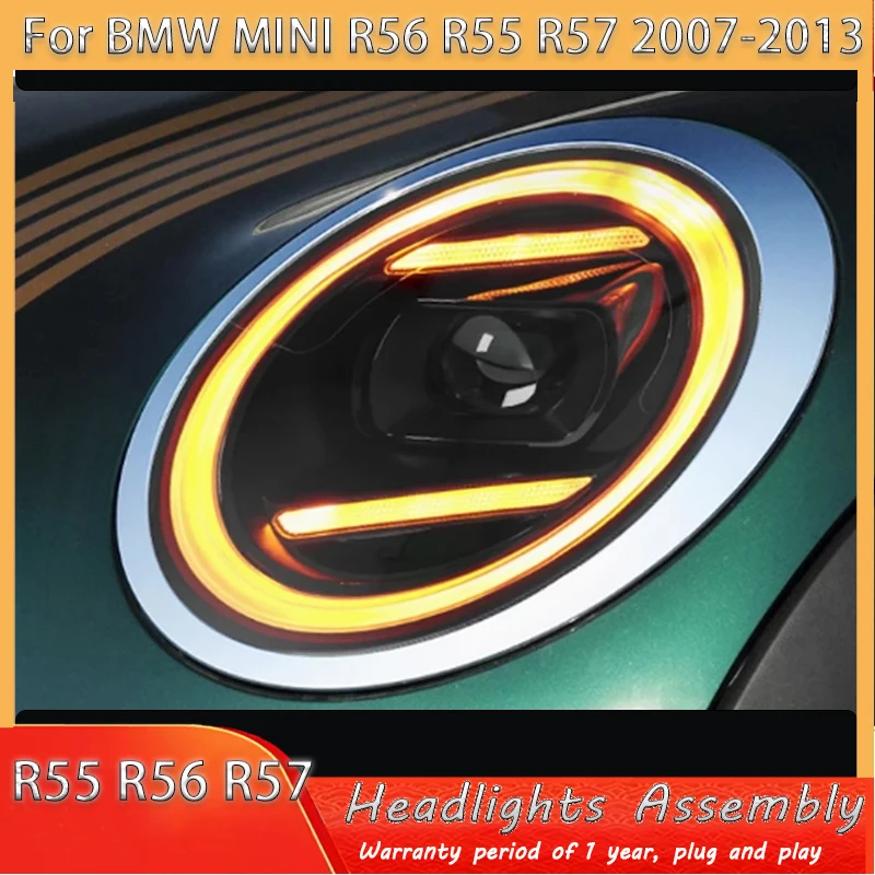 

Led Headlight For BMW Mini Coopers R55 R56 R57 R58 2007-2013 LED Front DRL Turn Signal Light Headlamp Assembly Plug And Play