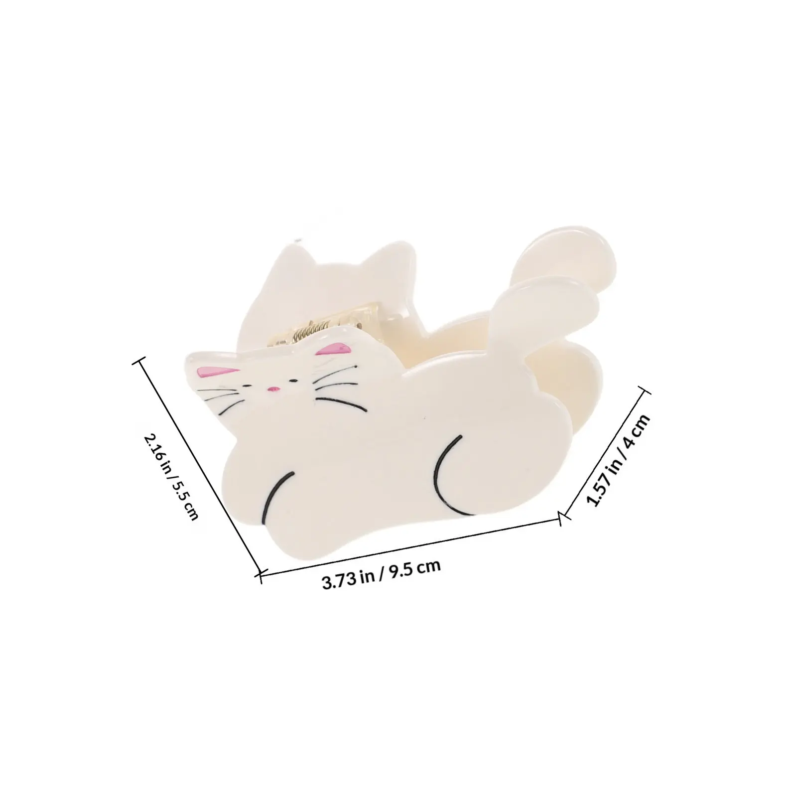 Cute Cartoon Cat Claw Clip for Women Girls Strong Grip Hair Jaw Clip in Assorted Colors Animal Hair Accessory Novelty Claw Clips