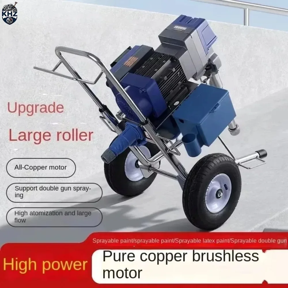 6500W Latex Paint Putty Coating Spray Machine 20L/min High Quality Power Electric Plunger High Pressure Airless Spraying Machine