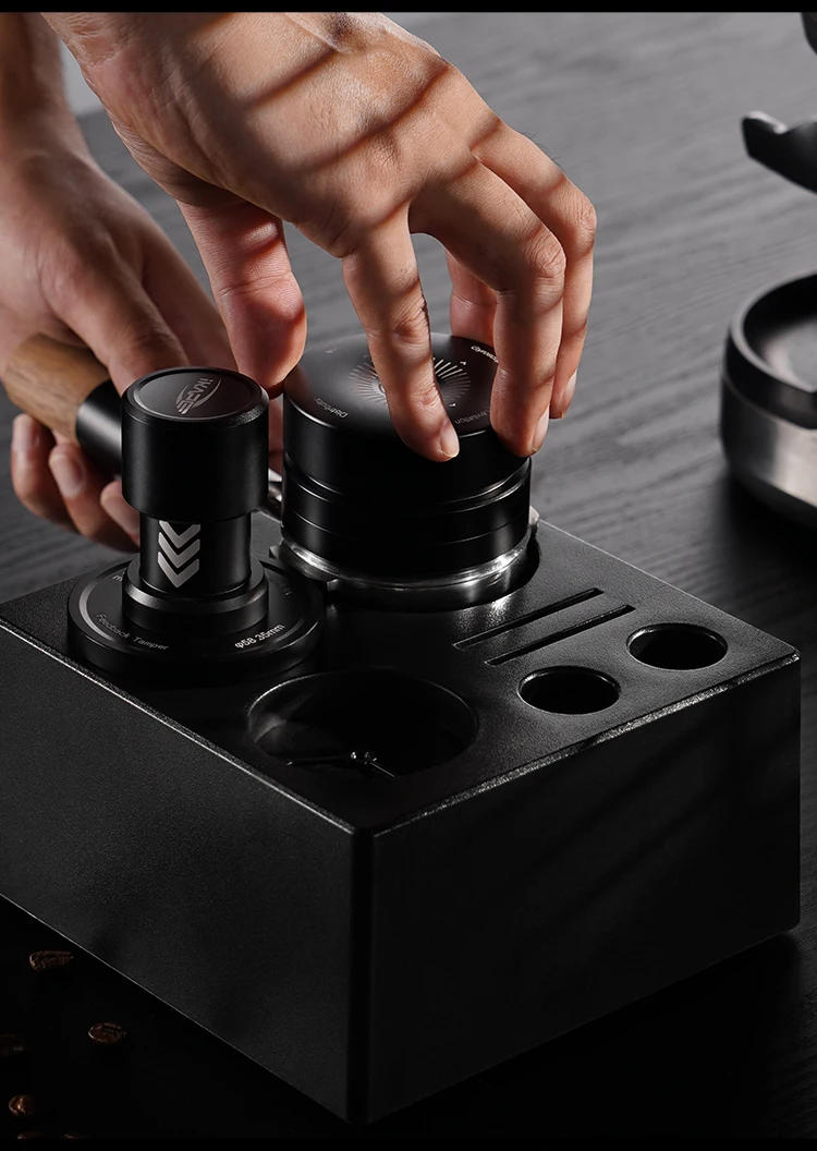 IKAPE Espresso-Verteiler mit Doppellagern, passend für 51/54/58mm Bottomless Siebträger, Kaffee-Verteiler, Barista-Zubehör – Detail 20