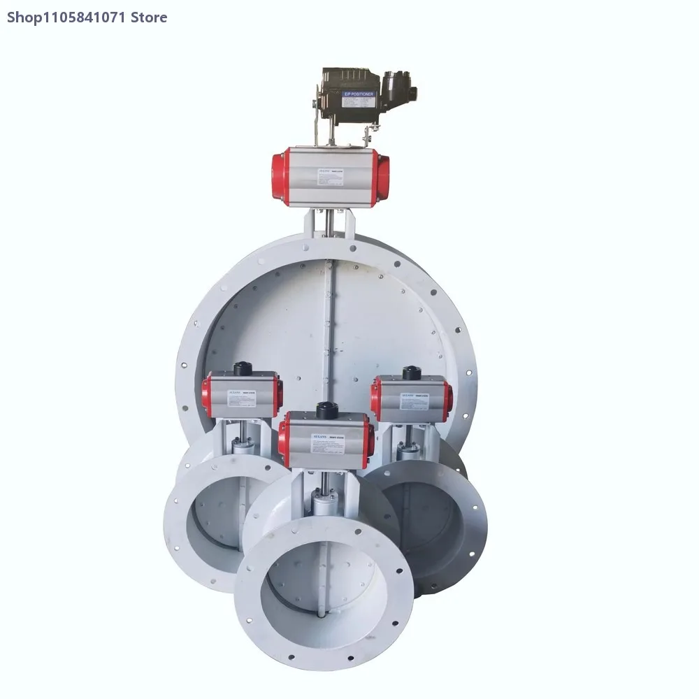 Pneumatic Butterfly Valve Air Exhaust Damper Gas Regulating Control Valve for Ventilation System