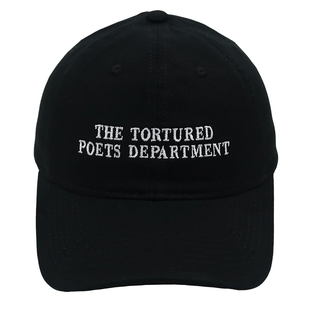 THE TORTURED POETS DEPARTMENT DAD Hat Embroidery TTPD Leisure Baseball Cap Cotton Unisex