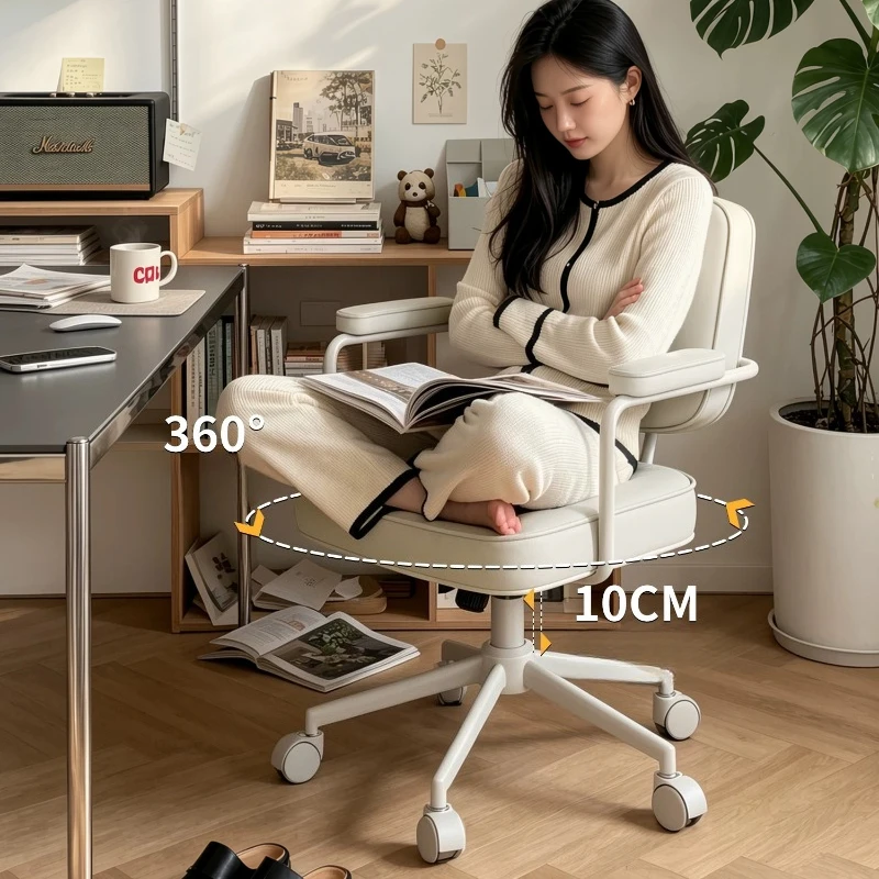 Rolling Recliner Accent Office Chair Luxury Living Room Mobile Office Chair Swivel Comfortable Silla De Escritorio Furniture