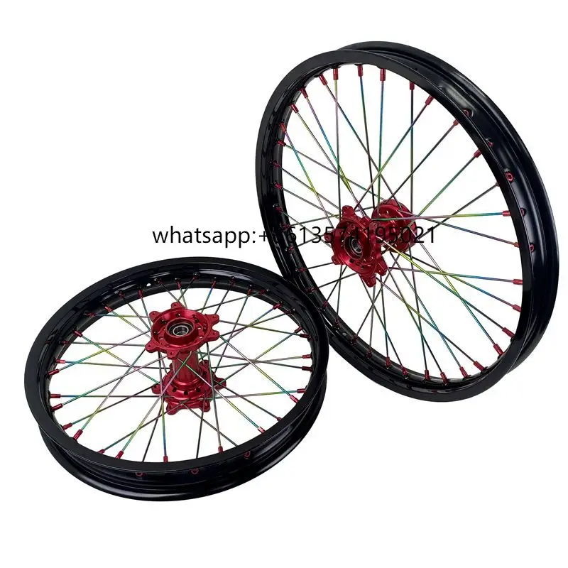 

Fit Surron Ultra Bee Motorcycle Aluminum Sur Ron Parts 19/16 Inch Sur Ron Ultra Bee Wheels With Rainbow Spokes