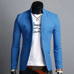 Masculino casual blazer primavera outono cor sólida lapela colarinho botão bolsos decoração terno de negócios topos festa de casamento outwear casaco