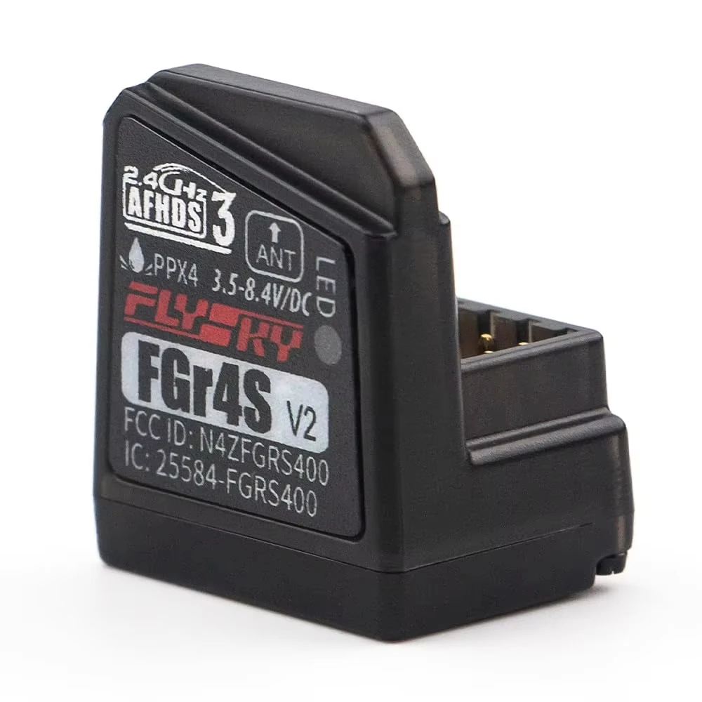 Flysky FGR4S V2 Receiver AFHDS Single-Antenna Bidirectional PWM/PPM/IBUS Output Receiver for Flysky NB4 PL18 RC Transmitter