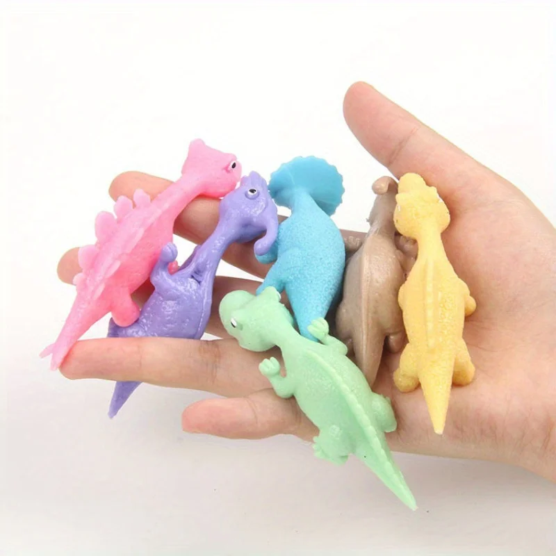 Catapult launches dinosaur fun taunt sticky pressure relief toys interesting dinosaur sticky wall toys