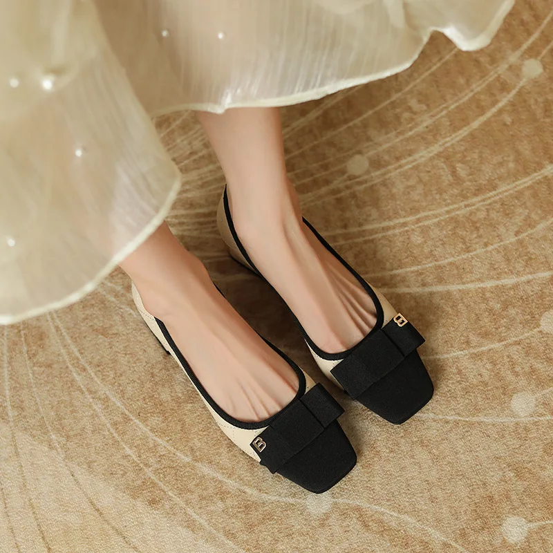 

Fashionable Shallow Mouth Commuter Work Shoes New Square Headed Mary Jane Single Shoes Thick Heels High Heels for Women