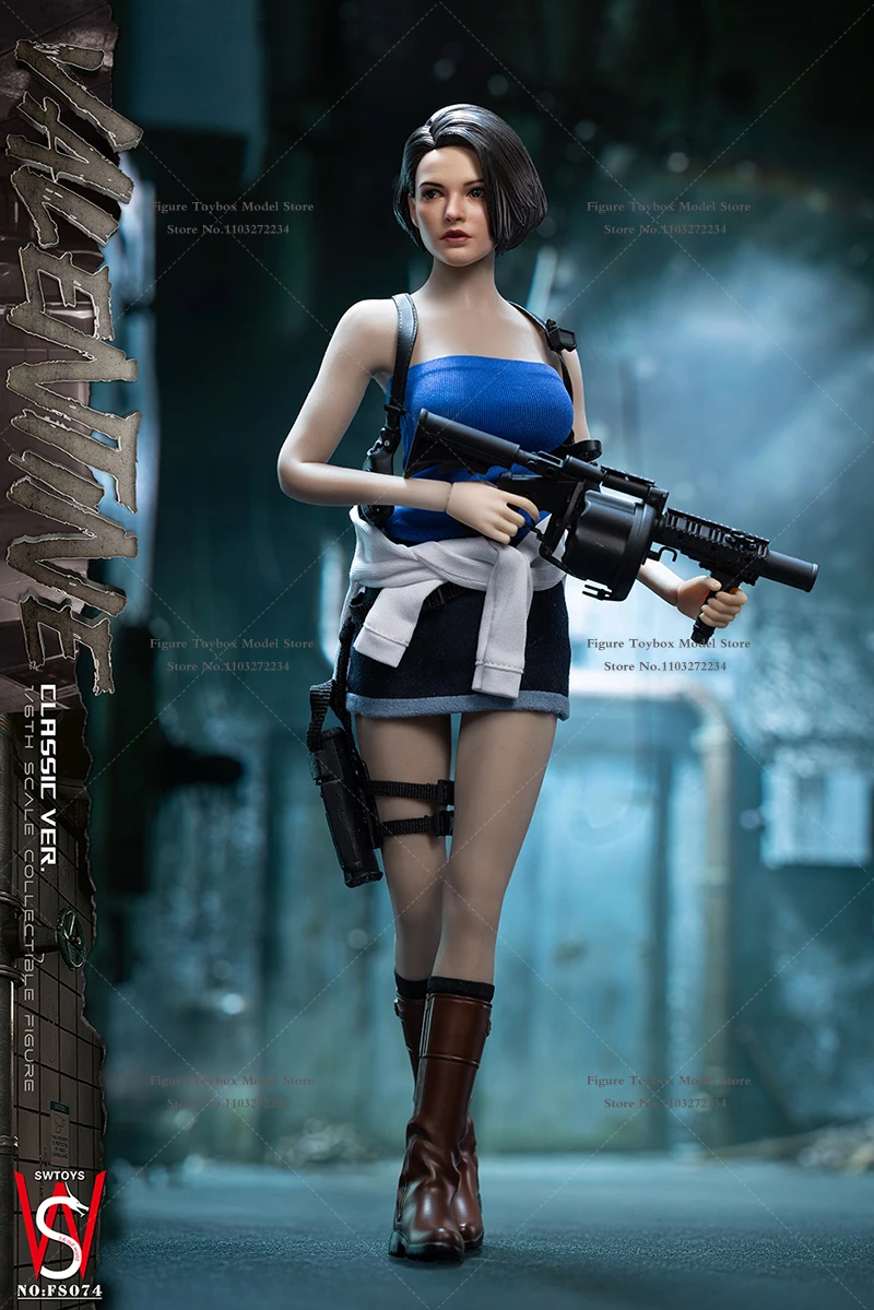 SWTOYS NO:FS074 1/6 스케일 발렌타인 질 숏 헤어 여성 액션 피규어 스마트 브레이브 걸 시뮬레이션 12인치 군인 모델 인형