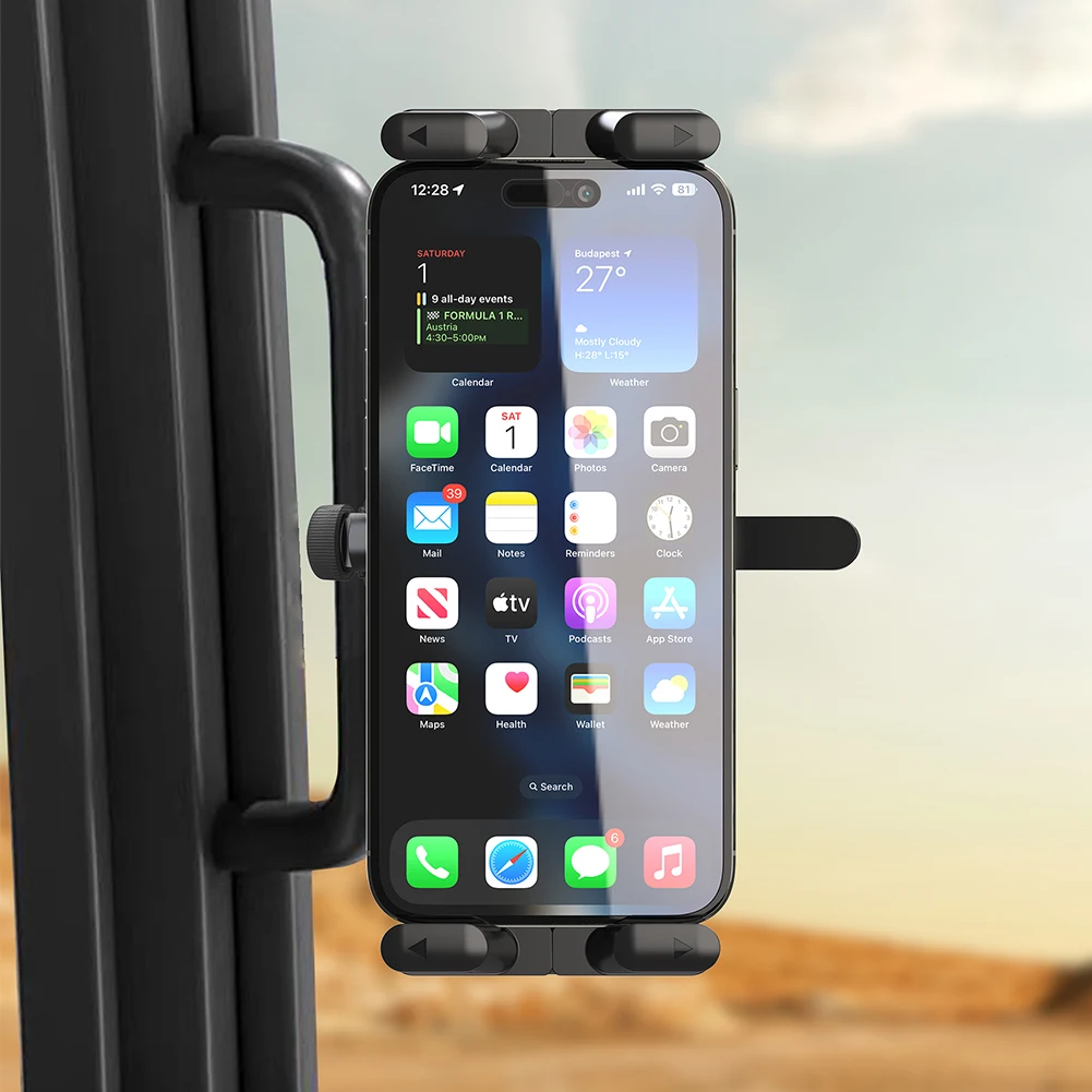 

Bicycle Mobile Phone Tablet Stand 360° Rotatable Bicycle Handlebar Tablet Cell Phone Mount Universal for Indoor Gym Treadmill