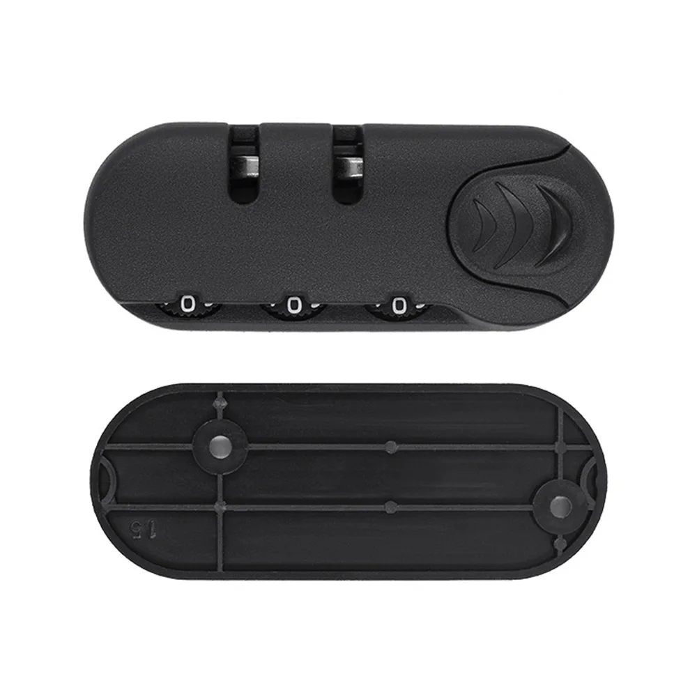 

3 Digit Bag Code Lock Combination Padlock Accessory for Bags Lock Luggage Suitcase Travel Black Combination Iron Core Lock 1pcs