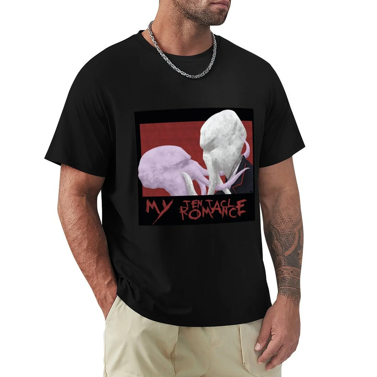 My Tentacle Romance - Illithid and Mind Flayer love Classic . T-Shirt Big and Tall Crew Neck Tee
