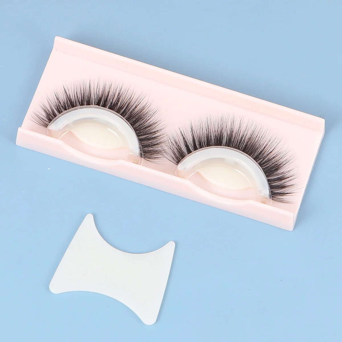 

3d False Eyelashes Reusable Self Adhesive Natural Look Stick Glue Free Strip Looking Makeup Strips