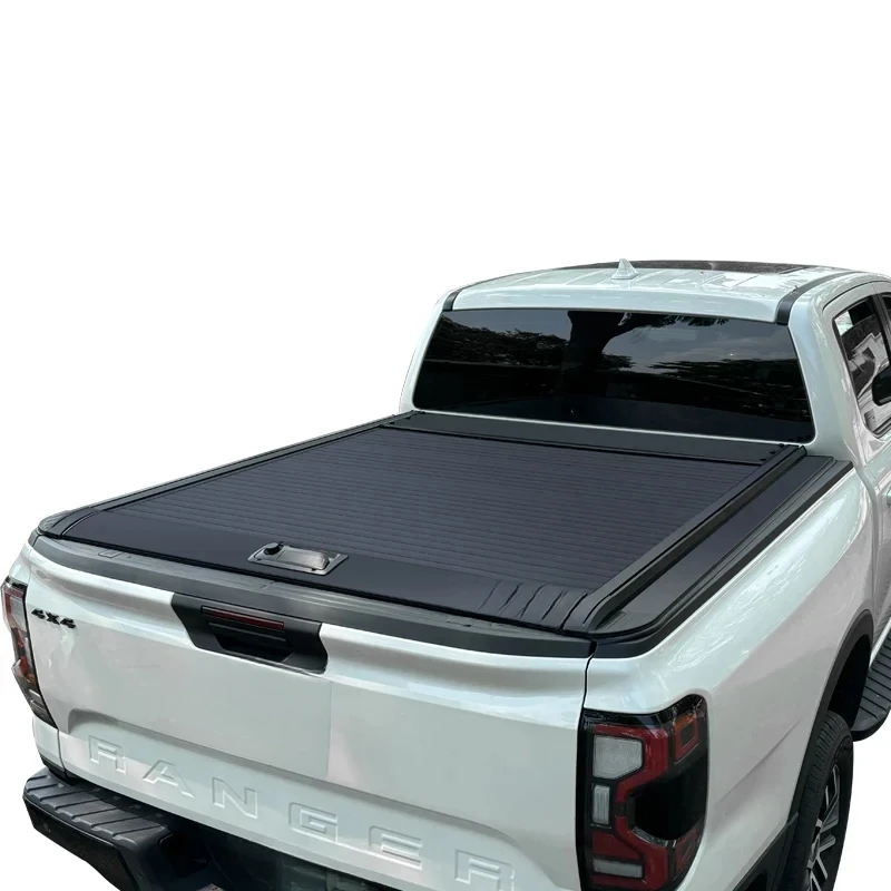 High Quality Heavy Duty Retractable Aluminum Alloy Tonneau Cover for F150/Ranger/Hilux/Navara/Colorado