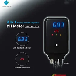 3 IN 1 PH Meter Monitor Temperature Controller for Aquarium Fish Tank