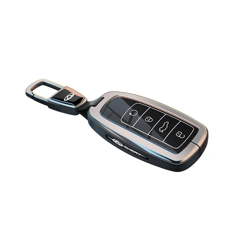 

Zinc Alloy Key Cover Case for Chery Arrizo 8/5 Plus/Jetour Traveller/Tiggo 8 Pro/Fengyun A8/Exeed Yaoguang - Key Fob Shell