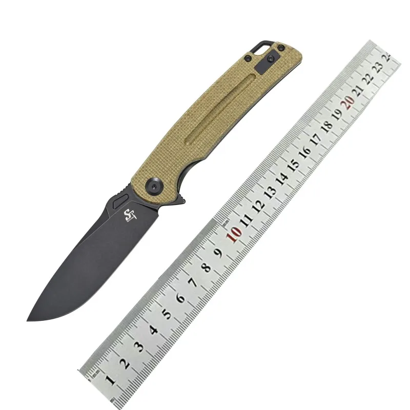Sitivien ST137 Складной нож D2 Лезвие G10/Micarta Ручка Кемпинг Выживание Открытый Охота Тактические карманные ножи EDC Мультитул