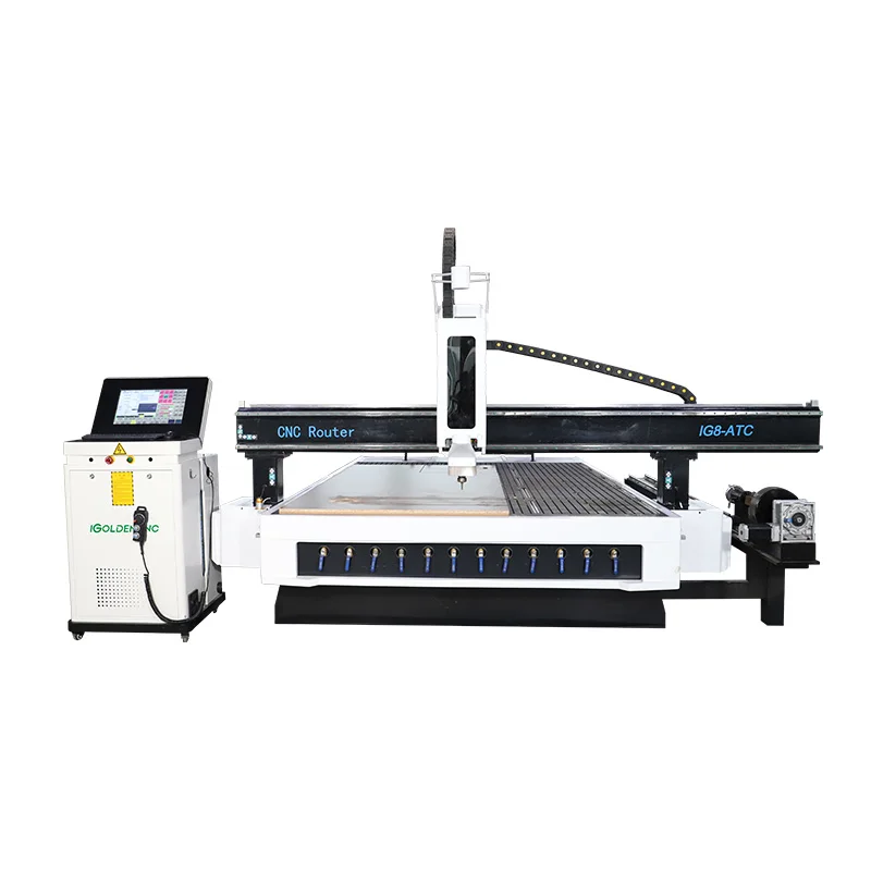 4-axis 3D rotating axis CNC woodworking carving machine woodworking machinery suitable for furniture wood processing