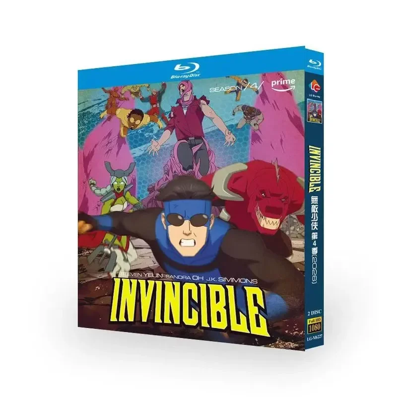 New Ultra Clear Blu ray TV Series Invincible Young Man Fourth Season Science Fiction Adventure Action Cartoon Card