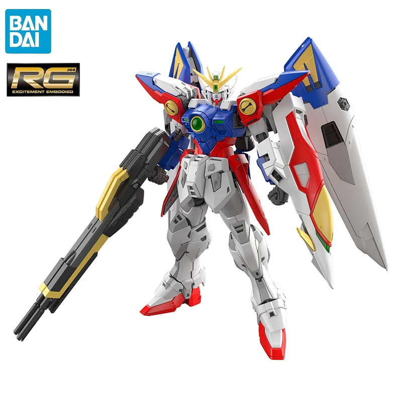

BANDAI RG 1/144 New Mobile Report Gundam Wing XXXG-00W0 Wing Gundam Zero Anime Action Figures Assembly Model Toy