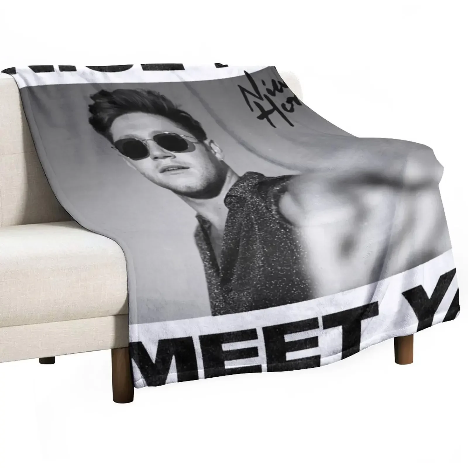 Threenal Niall Nice To Meet Ya North American Tour 2020 Throw Blanket Hair Comforter heavy to sleep Nap Vintage Baby Blankets