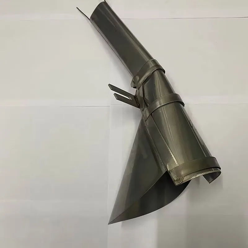 Vertical Packager Forming Former with Discharge Hopper, 3-Side Seal Stainless Steel Shaper, Fit Roll Film 150mm to 190mm