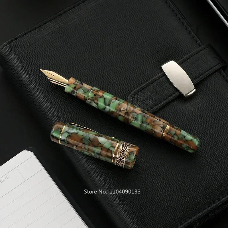Hot Japan Pent Onishi Works SymphonyAdagio Resin Fountain Pen Large Iridium Gold Nib Smooth Business Writing Stationery New