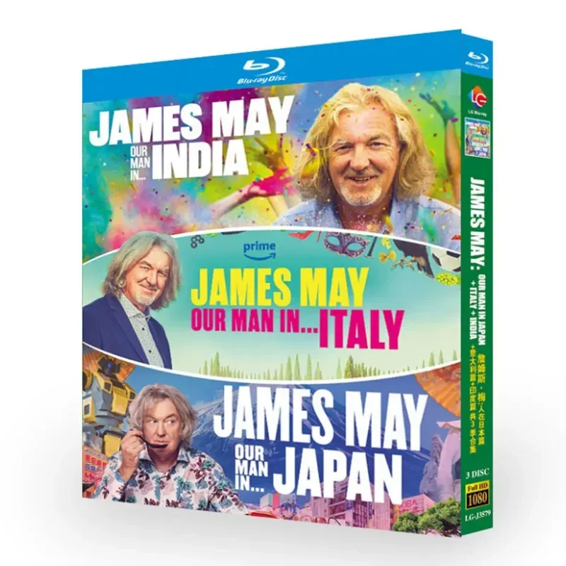 Disco Blu-ray BD, James May, People in Japan, Italia, India, Documental