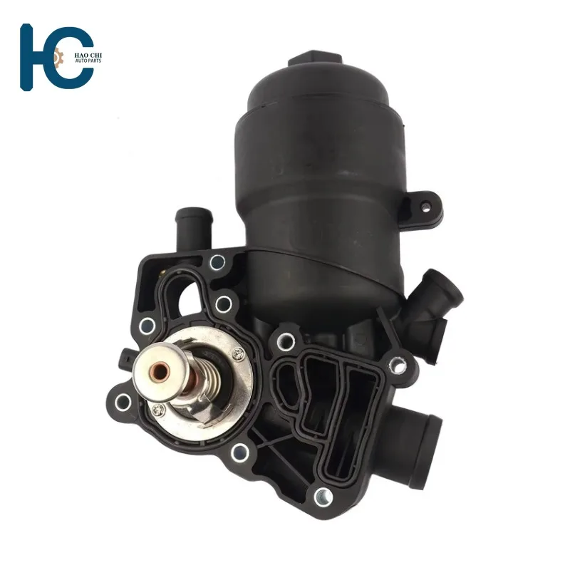 

059115389P 059115389G Engine Oil Filter Housing W/Coolant Thermostat for Audi A6 A7 A8 Q5 Q7 for Touareg 3.0L 2013 - 2016