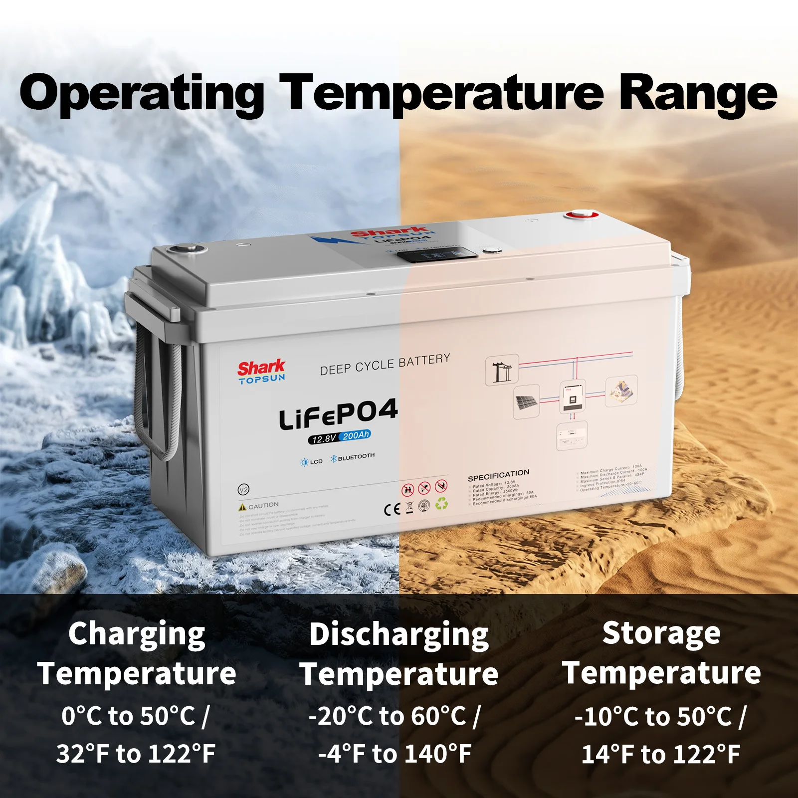 SANDISOLAR 2pcs 12V 100Ah LiFe - Lifepo4 12V 100Ah Bms Bluetooth review and price